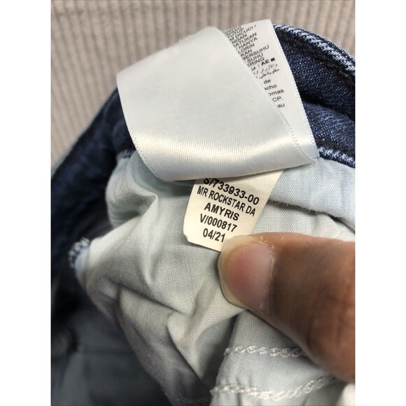 Old Navy Super Skinny Jeans Size 18 Petite Mid Rise Rockstar Factory Destroyed - Picture 14 of 16